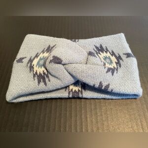 Headband. Blue With Aztec Design. Women’s. NWT